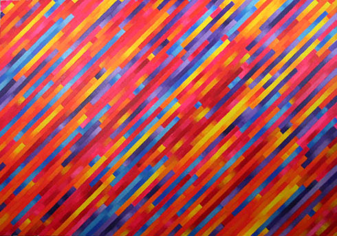 Improvisation on ten dimensions and six colour fields