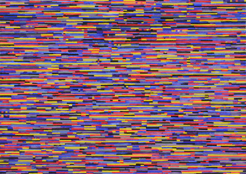 Random composition in 6 measures and 6 colours